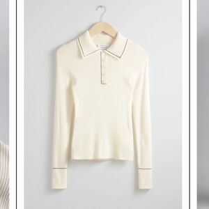 & Other Stories Cream Button Down Shirt